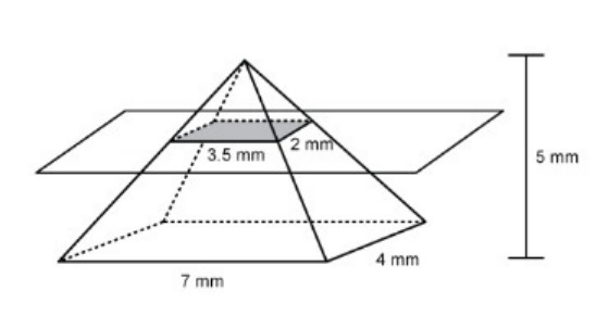 Please help i need this to be answered really soon please A slice is made parallel-example-1