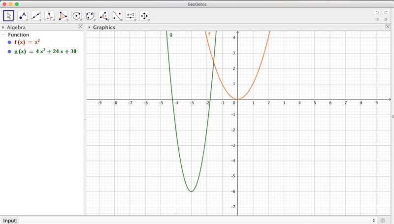 Which is one of the transformations applied to the graph of f(x) = x2 to change it-example-1