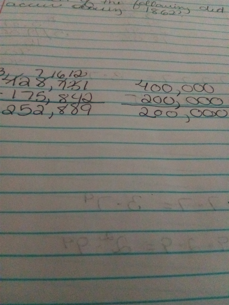 Practice and homework lesson 1.7 subtract whole numbers estimate. Then find the difference-example-1