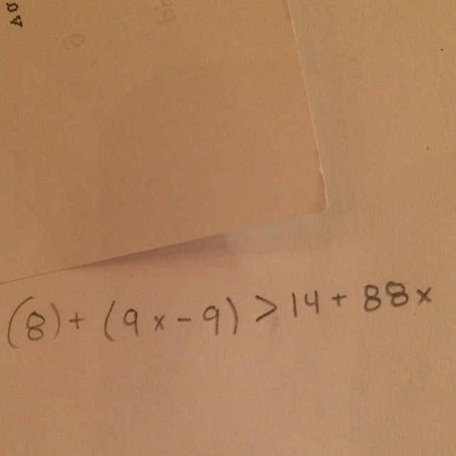 When 8 is added to the difference between nine times a number and 9​, the result is-example-1