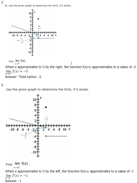 Answer Choices for 2: -1 7 -3 Does not exist Second pic (#3) is a different problem-example-1