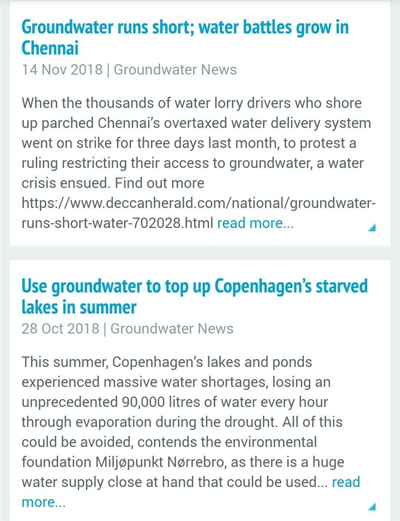 What is a current event related to groundwater? (any event that I can research and-example-2