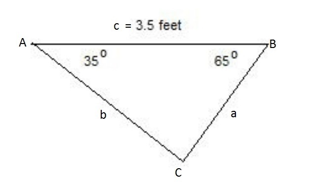 The owner of a Farmer’s Market wants to construct a triangular fruit stand in his-example-1