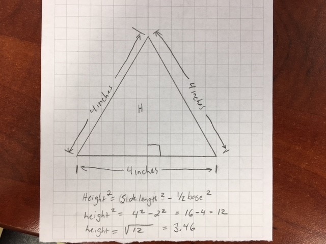 Is the height of an equilateral triangle the same as the sides?-example-1