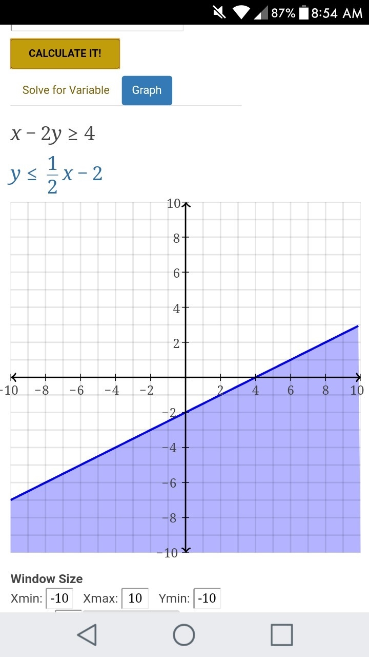 Graph the following inequality. Click on the graph until the correct one appears. x-example-1