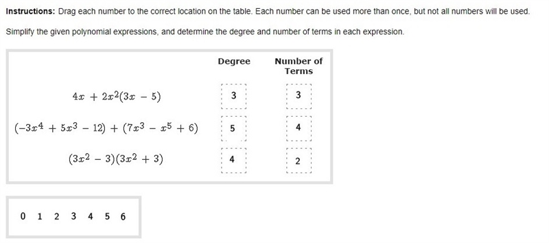 Drag each number to the correct location on the table. Each number can be used more-example-1