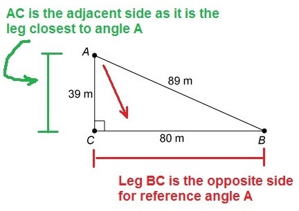 What is tanA for this triangle? 39/89 80/39 80/89 39/80 For this one I am lesser sure-example-1