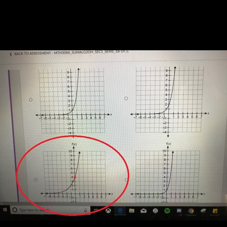 Which graph represents f(x)=4*2x?-example-1