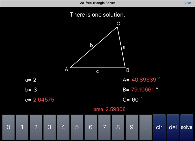 Suppose a triangle has two sides of the length 2and 3 and that the angle between these-example-1