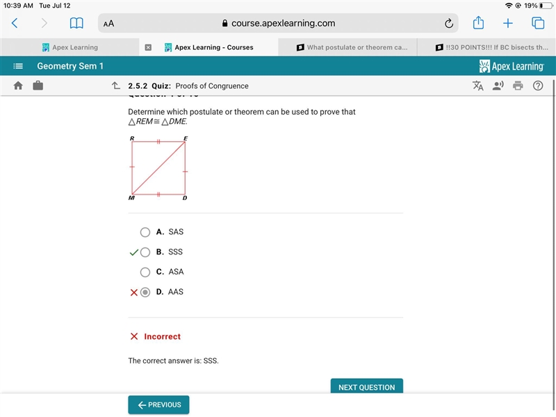 What postulate or theorem can be used to justify that triangle CZB = triangle CXA-example-1