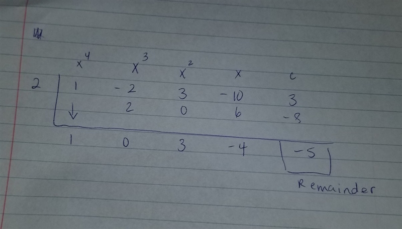 Use the Remainder Theorem to determine if (x-2) is a factor of . f(x)=x^4-2x^3+3x-example-1