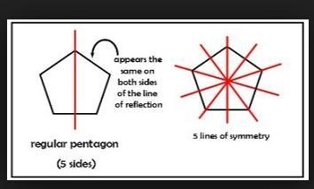 Only regular polygons with an even number of sides are symmetrical? True or false-example-1