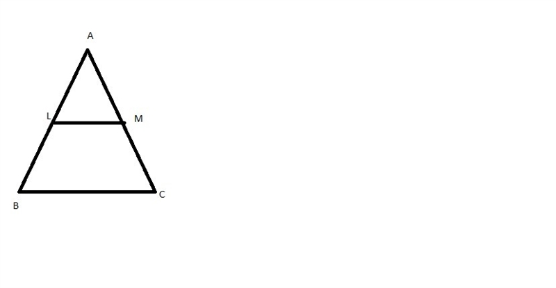 Given: delta'ABC Prove: A midsegment of Delta ABC is parallel to a side of delta ABC-example-1