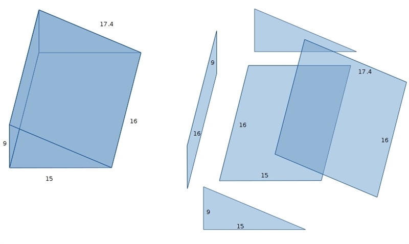 To the nearest whole number what is the surface area of the right triangular prism-example-1