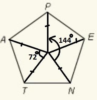 What is the image of n for a 144° counterclockwise rotation about the center of the-example-1