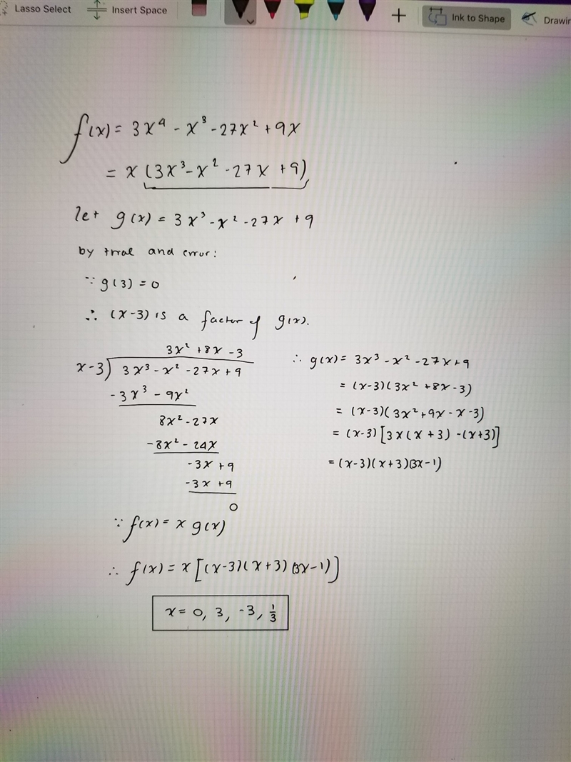 Someone please help me ASAP! What are the zeros of the function? Show all work!! f-example-1