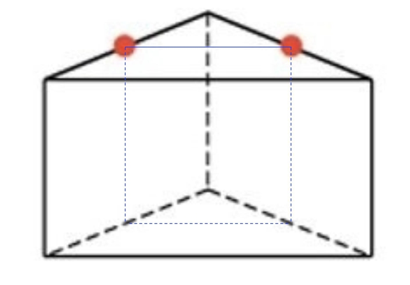 A cross section of a right triangular prism is created by a plane cut through the-example-1