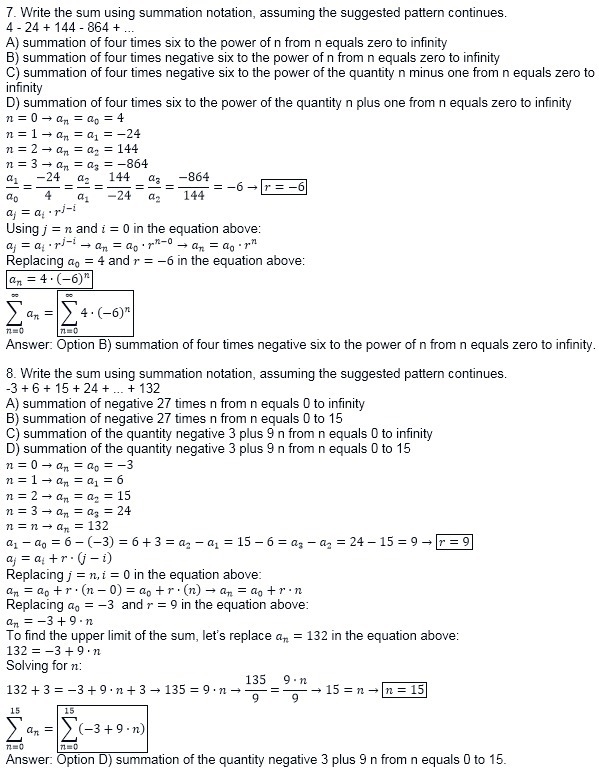 PLEASE HELP 7.06 1. Find the first six terms of the sequence. a1 = -7, an = 4 • an-example-3