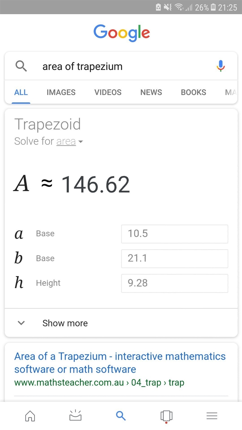 Find the area of the trapezoid-example-1