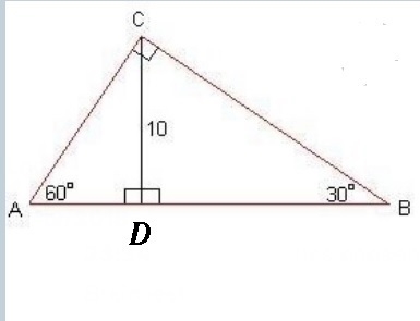 Consider the right triangle ABC given below: A. What is the length of the hypotenuse-example-1