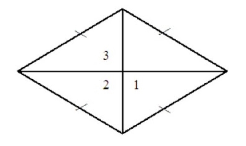 7: In the rhombus, m∠1=10x, m∠2=x + y, and m∠3= 5z. Find the values of x, y, and z-example-1