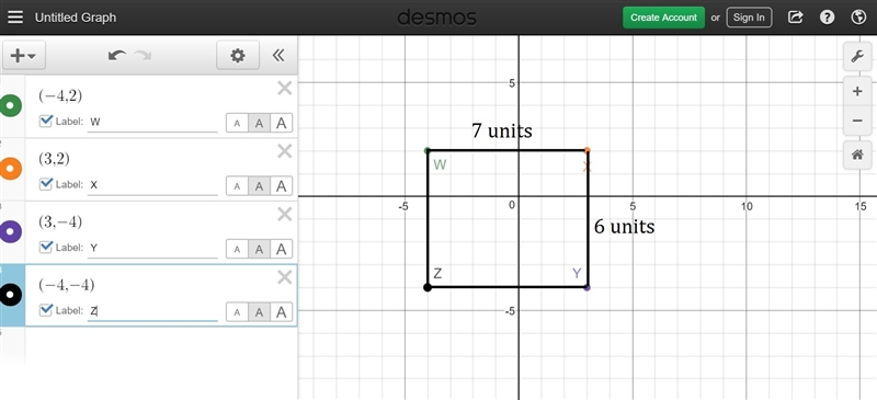 The coordinates of rectangle WXYZ are W(−4, 2), X(3, 2), Y(3, −4) and Z(−4, −4). What-example-1