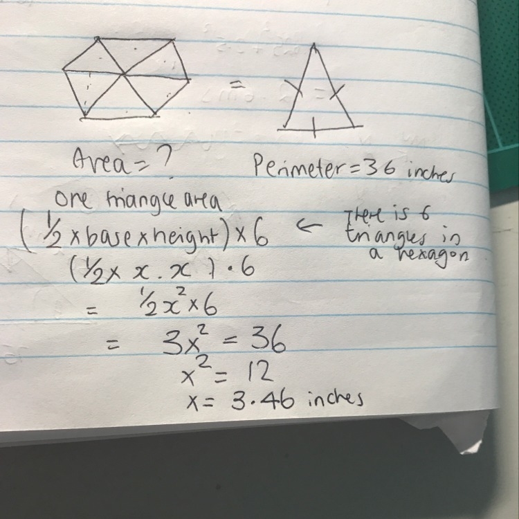 The area of a given hexagon is equal to the area of an equilateral triangle whose-example-1