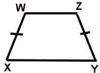 WXYZ is an isosceles trapezoid with legs WX and YZ and a base XY. If the length of-example-1