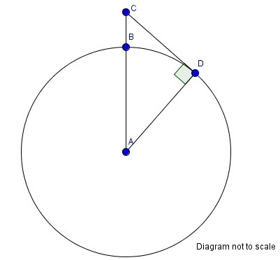 Earth has a radius of 3959 miles. A pilot is flying at a steady altitude of 1.8 miles-example-1