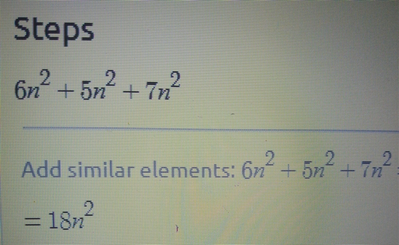 Simplify the expression below. 6n2 - 5n2 + 7n2-example-1