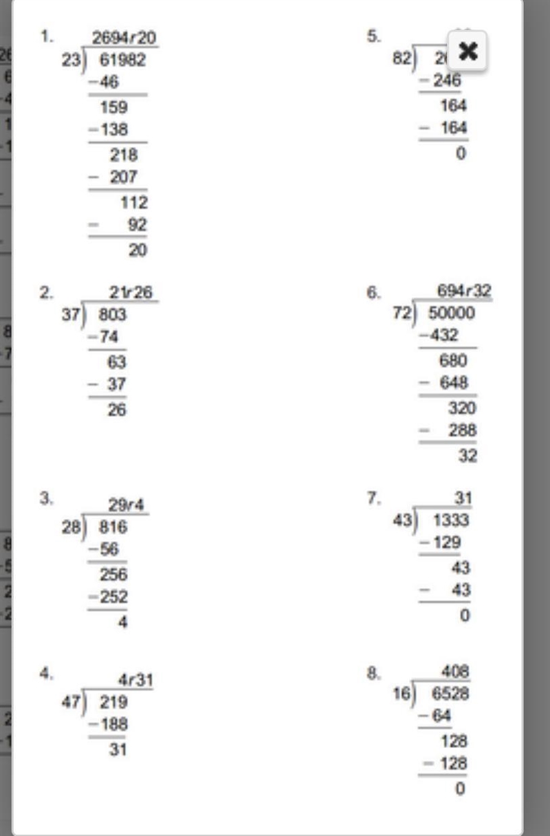 Solve each of the following division problems. a. 61,982 ÷ 23 = b. 803 ÷ 37 = c. 816 ÷ 28 = d-example-1