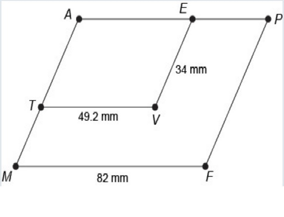 What is the scale factor of a dilation from APFM to AEVT ?-example-1