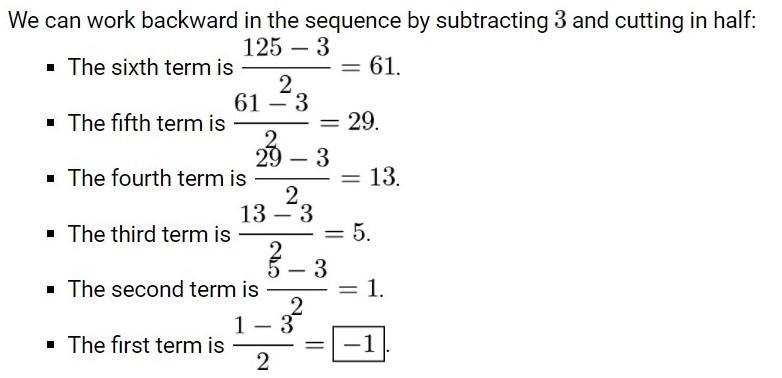 In a certain sequence of numbers, each term after the first is found by doubling and-example-1