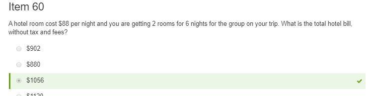 A hotel room cost $88 per night and you are getting 2 rooms for 6 nights for the group-example-1