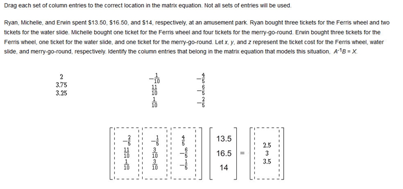 Ryan, Michelle, and Erwin spent $13.50, $16.50, and $14, respectively, at an amusement-example-1