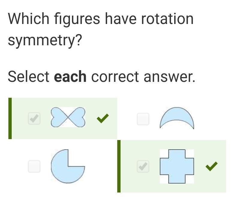 Which figures have rotation symmetry?-example-1