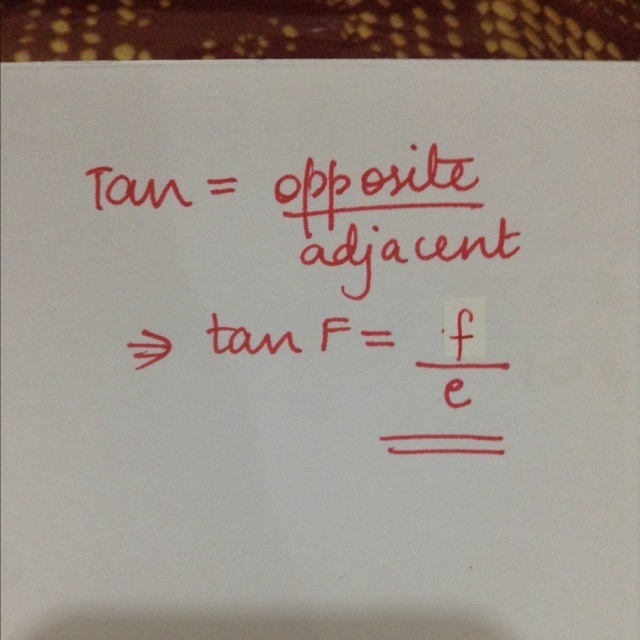 In the triangle below, what is tan F?-example-1