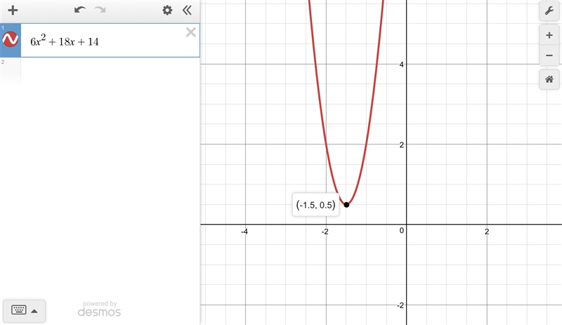 What is the first step when rewriting y=6x^2+18x+14 in the form y=a(x-h)^2+k?-example-1