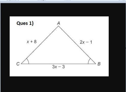 What is the length of side BC of the triangle? Enter your answer in the box. units-example-1