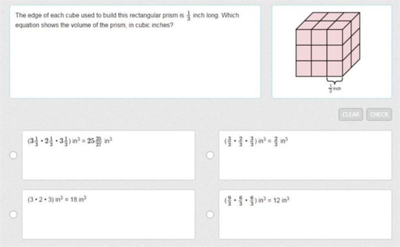 The edge of each cube used to build this rectangular prism is 14 centimeter long. Which-example-1