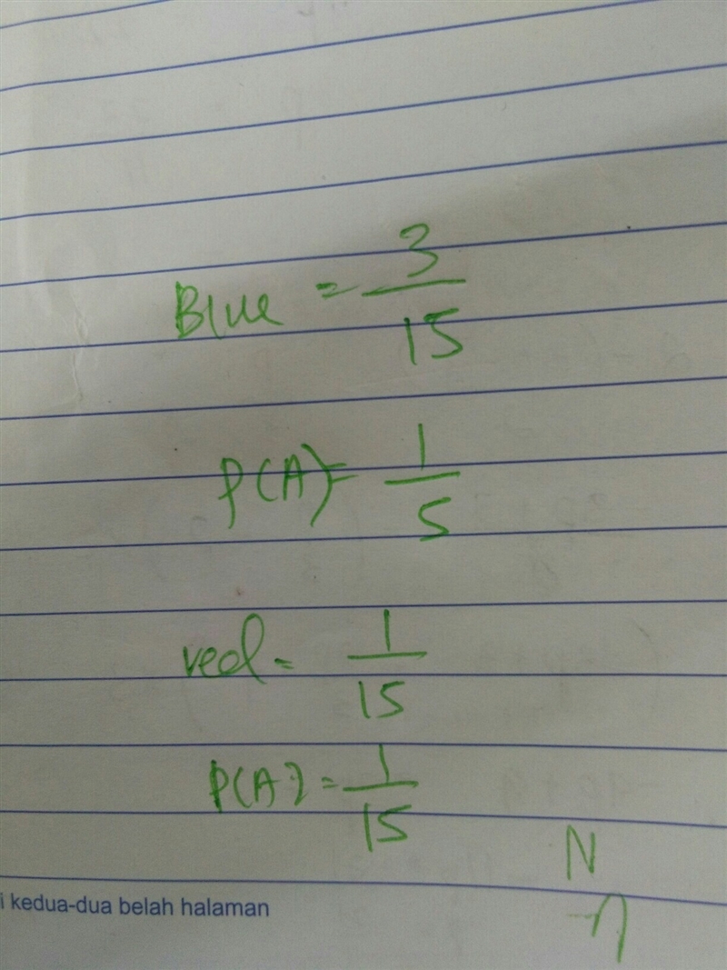 There are 7 blue balls and 15 red balls in a urn. 3 balls are randomly chosen at once-example-2