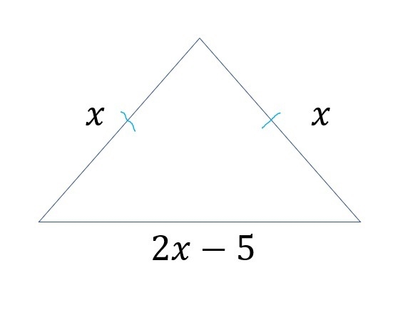 Modeling and Solving a Problem: An isosceles triangle has two sides of equal length-example-1