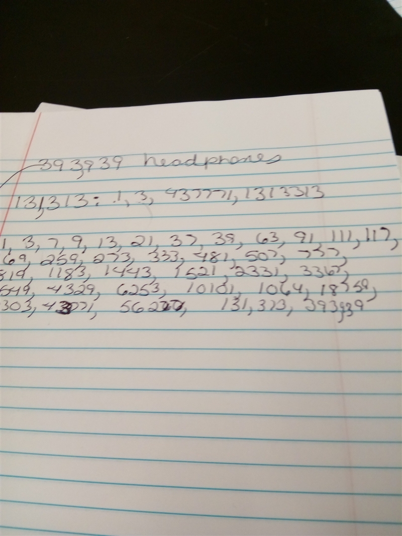 Tim has 393939 pairs of headphones and 131313 music players. Tim wants to sell all-example-1