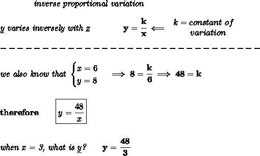 Suppose that x=6 and y=8. If y is inversely related to x, what it y when x=3? 4 5 16 18-example-1