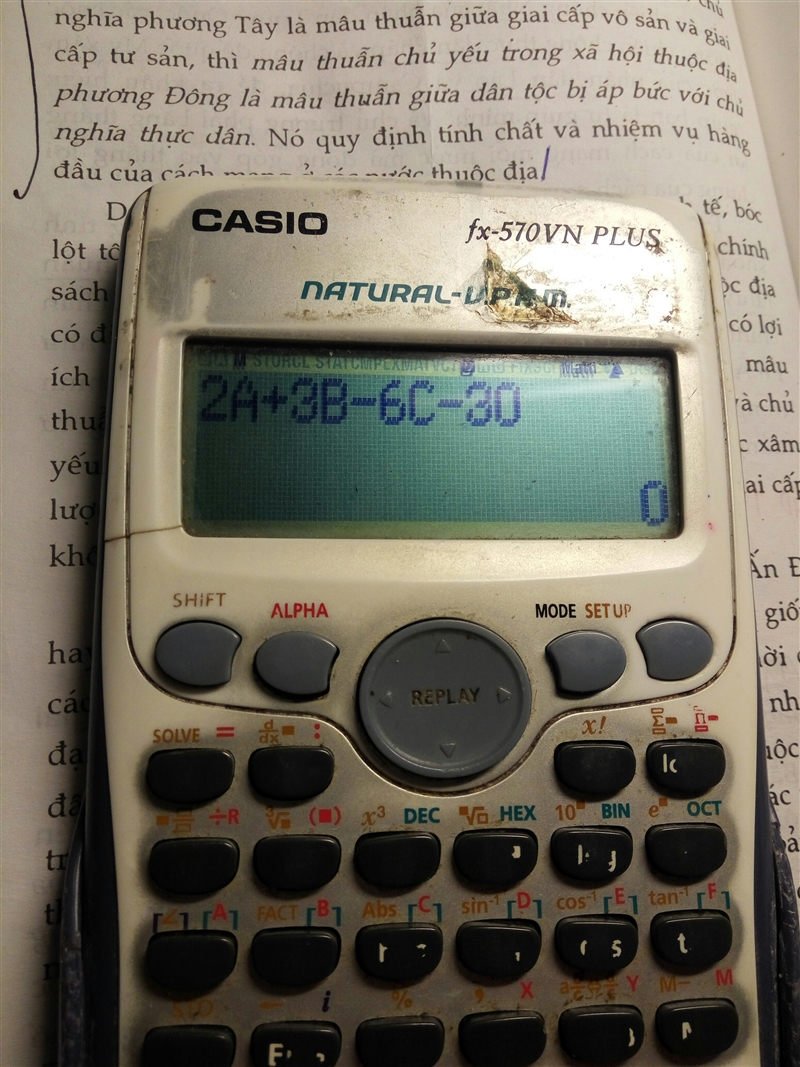 What are the intercepts of 2x + 3y - 6z = 30? A: (15, 0, 0), (0, 10, 0), (0, 0, 5) B-example-1