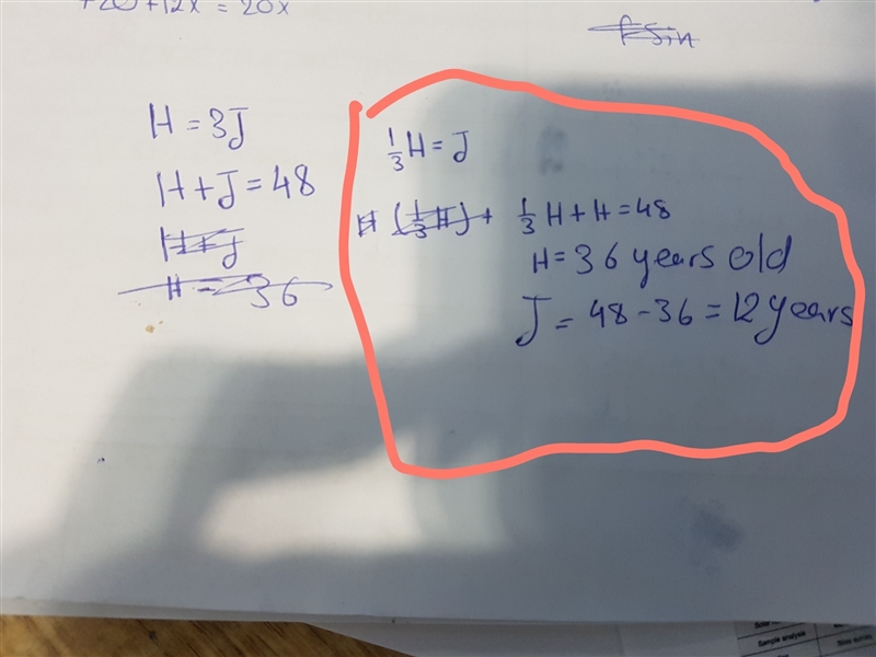 Solve this problem in your notebook using all four steps. Harvey is 3 times as old-example-1