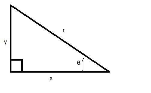 How to calculate a missing side in a right triangle with a angle and a side length-example-1