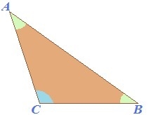 If a triangle is an obtuse triangle then it can not be an isosceles triangle. a. True-example-1