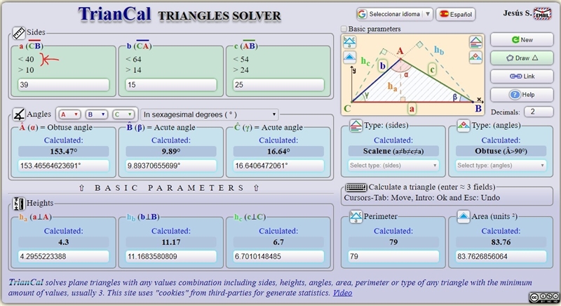 Can the sides of a triangle have lengths 39, 15, and 25?-example-1