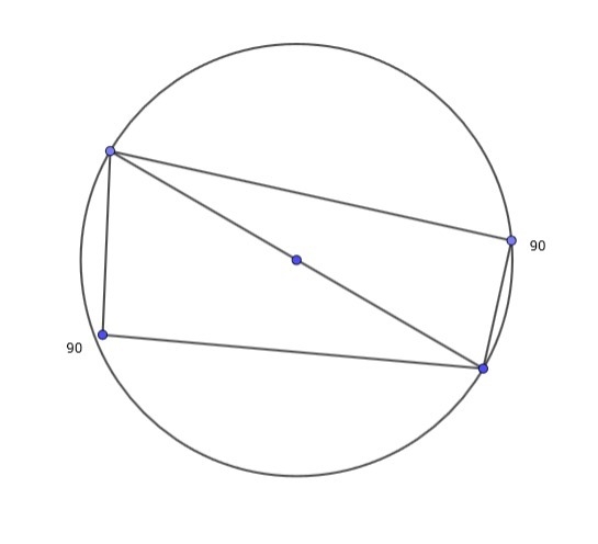 With the two endpoints of a diamter how many right triangles can be formed-example-1